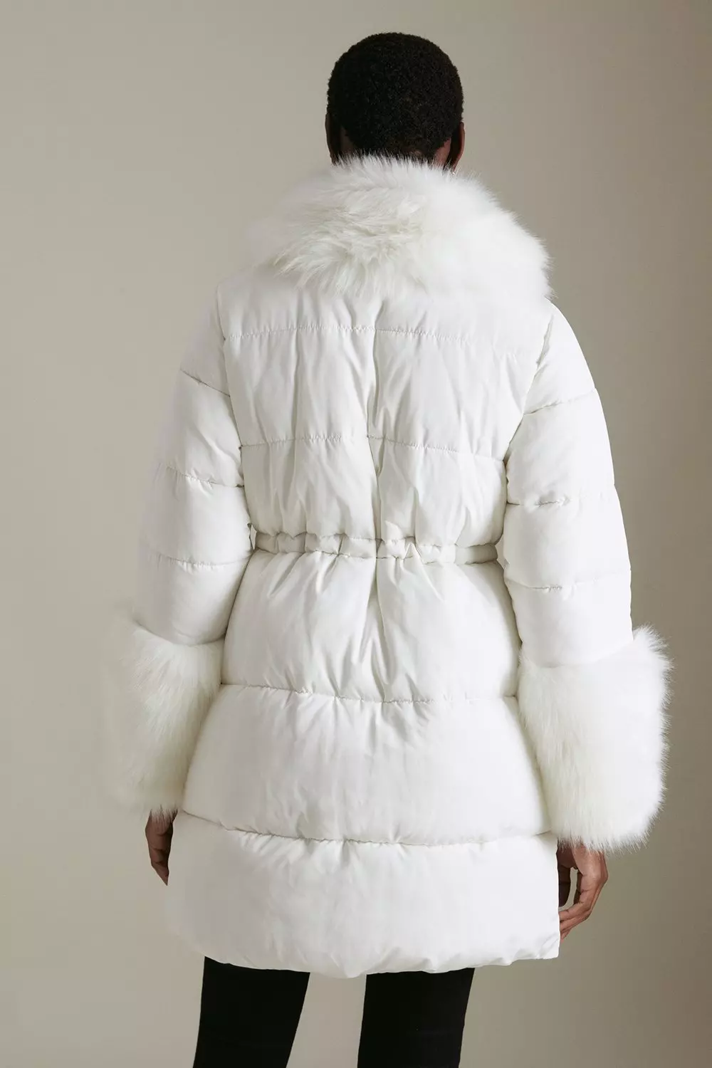 Fur hood discount and cuff coat